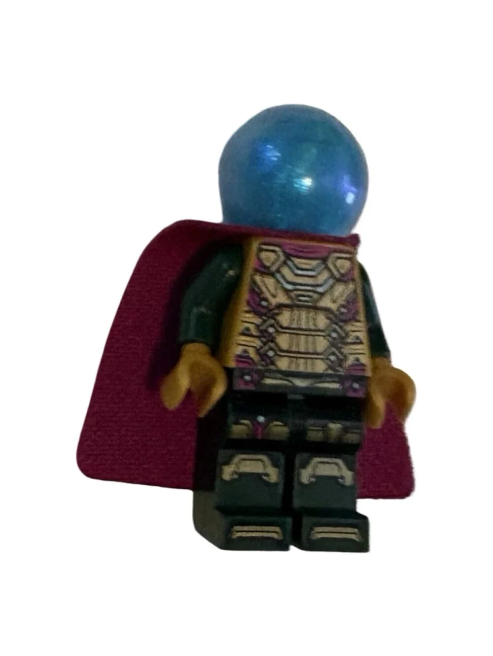 LEGO MYSTERIO Minifigure Marvel Studios Spiderman Drone Attack 76184 Loose Fig